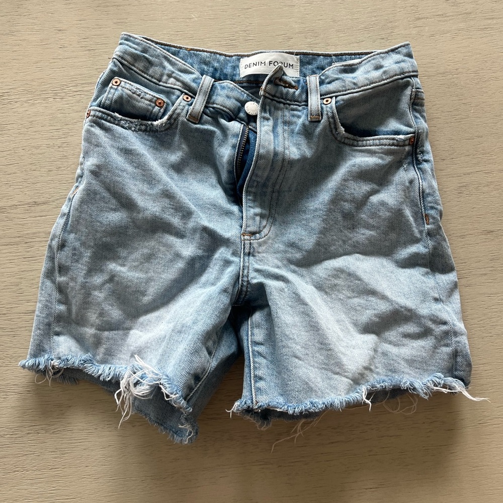 denim forum ‘50s arlo mid thigh short